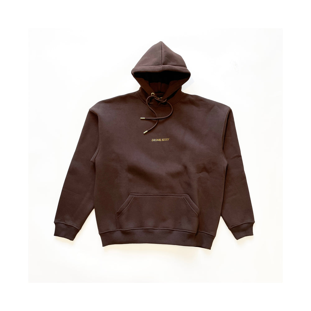 Brown Hoodie ''Shiny Gold Diamond''