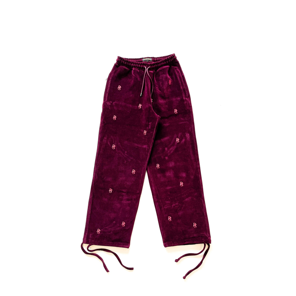 Burgundy Velvet Pants