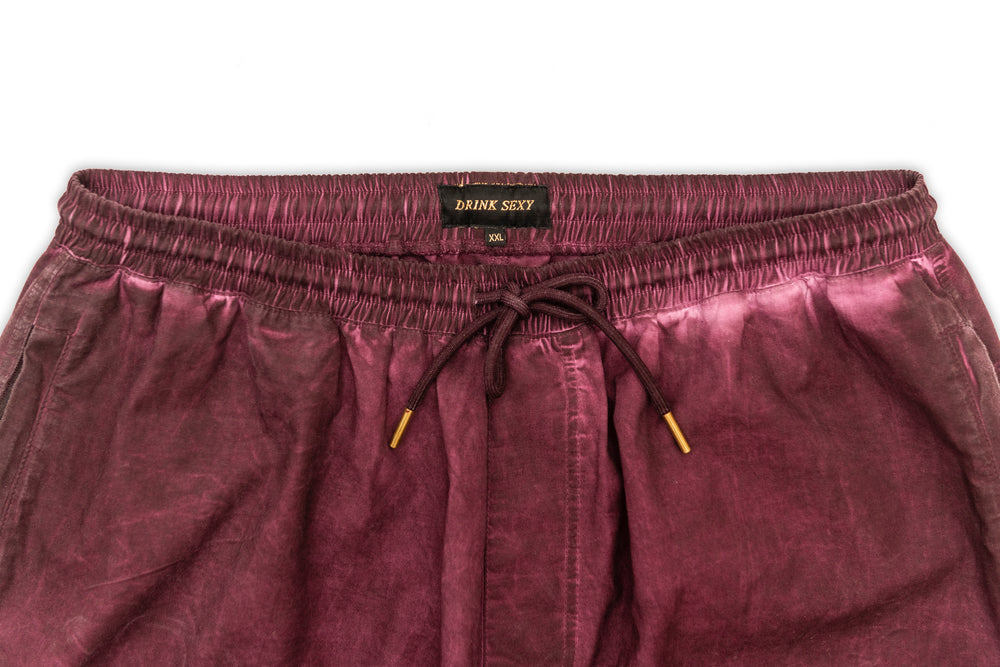 Washed Out Purple / Burgundy Pant ''DS embroideries''